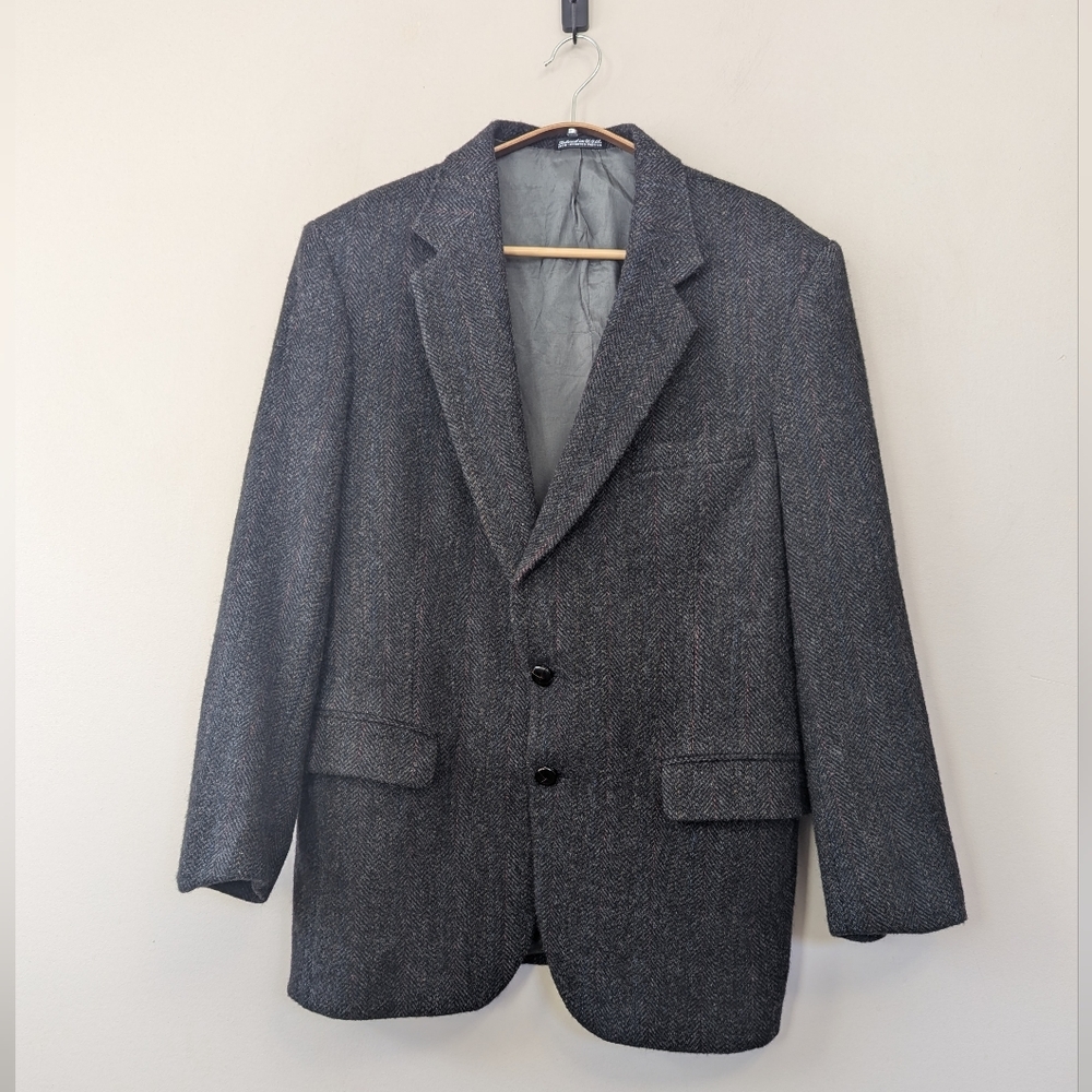 Vintage Woolrich Tweed‎ Blazer Multi Color Size 42R